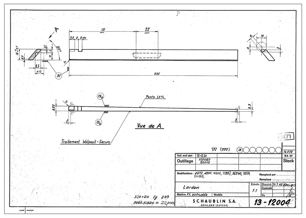 Tête à mortaiser pour schaublin 13 [Nectoux Pierre] 13-12012