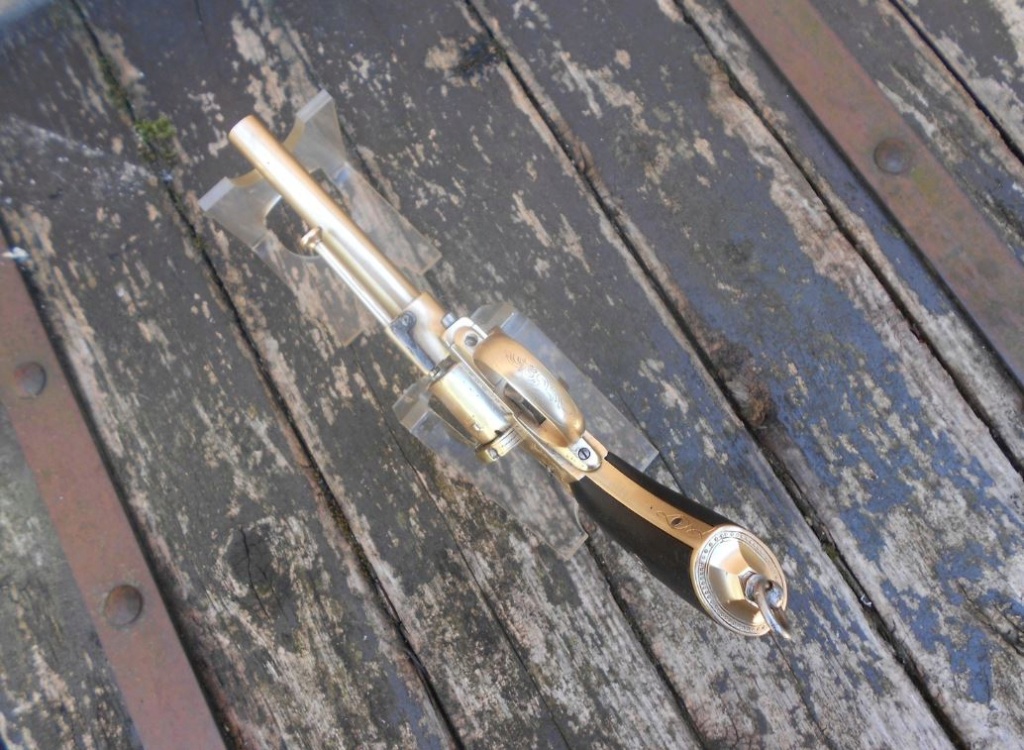 Revolver système Lefaucheux belge en bronze Lef310