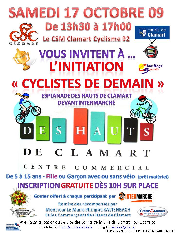 Samedi 17 Oct. --> Initiation Vélo aux Hauts de Clamart Affich12