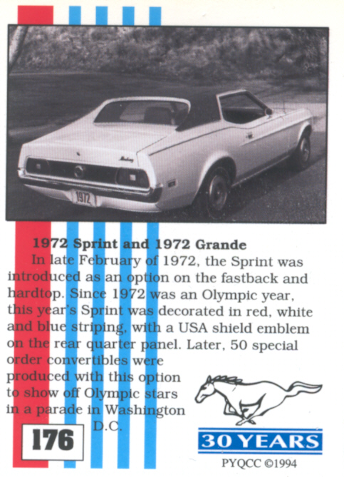 Mustang a la carte 72spri13