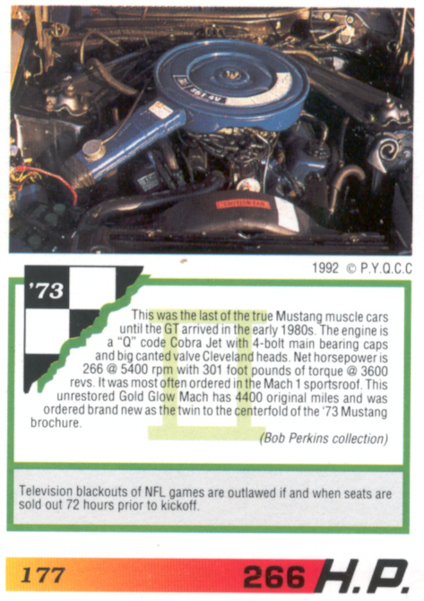 mustang - Mustang a la carte 73mach11