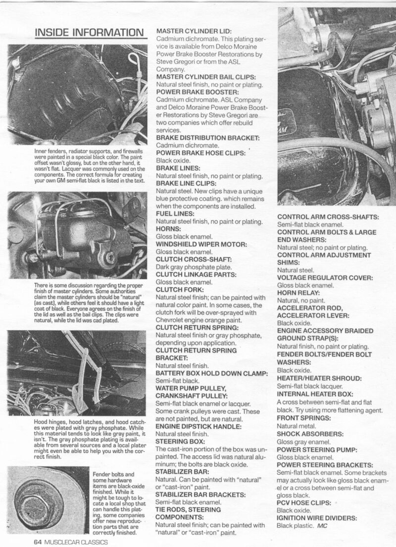 Article: compartiment moteur GM  détail couleur Gmengi12
