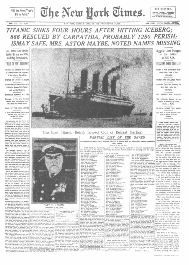 Des photos du Titanic et de l'Olympic retouchées ! 19120410