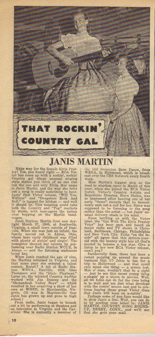 JANIS MARTIN 112