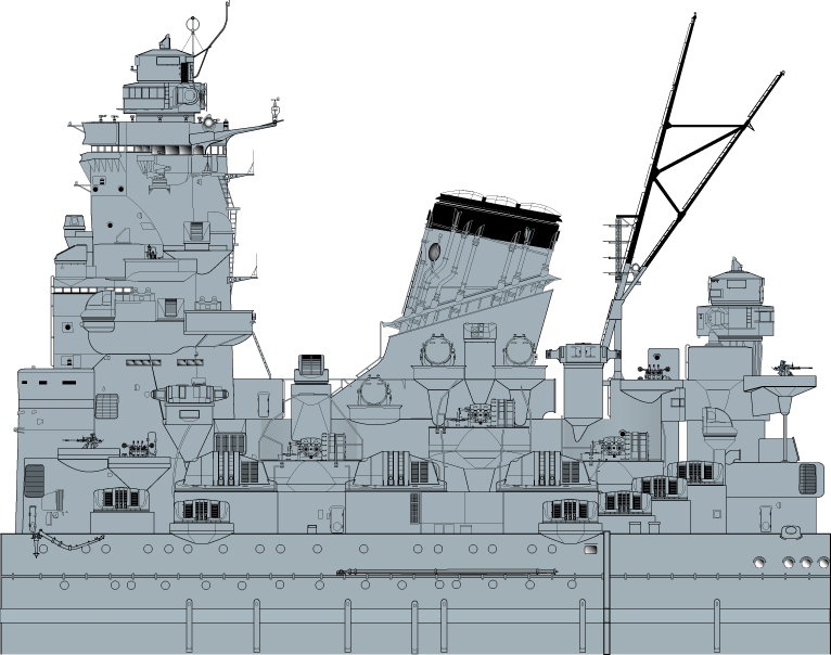 CONSTRUCTION DE LA MAQUETTE DU YAMATO AU 700 TAMIYA Yamato10