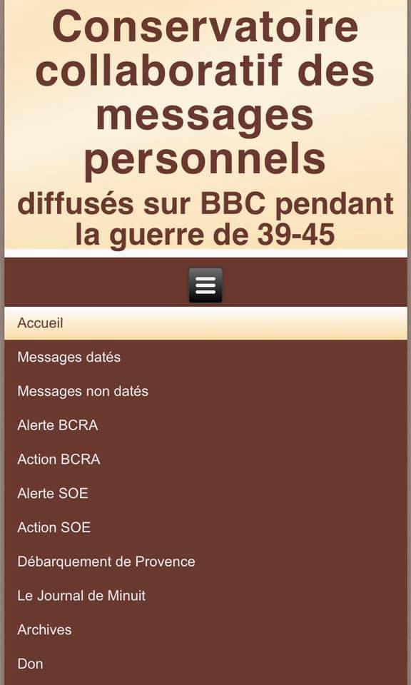 Conservatoire collaboratif des messages personnels diffusés par la BBC 39 - 45 Conser10