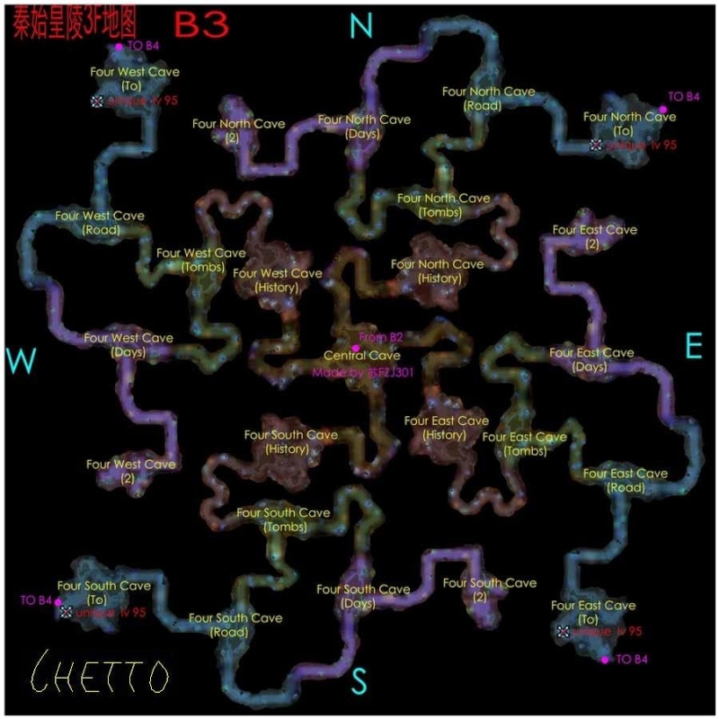 Jangan magarasi haritasi - Map of jangan cave - China tomb m 3sonuy10