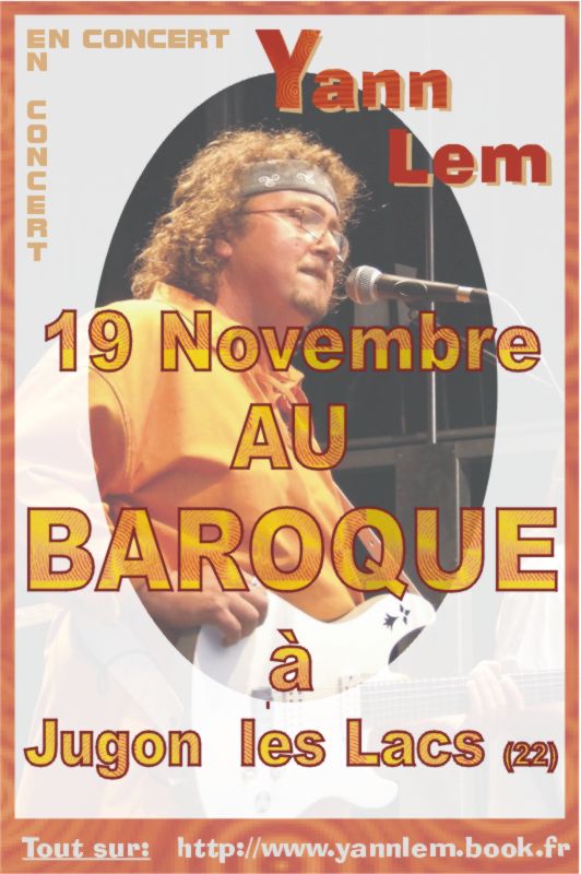 Le concerts de Yann LEM les 19,20,21/11 en BRETAGNE! Annonc14