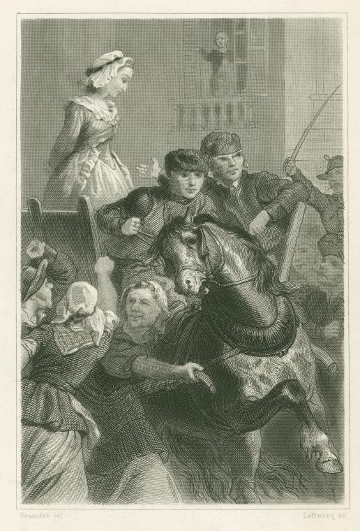 L'exécution de Marie-Antoinette le 16 octobre 1793, Marie-Antoinette conduite à l'échafaud Execut10