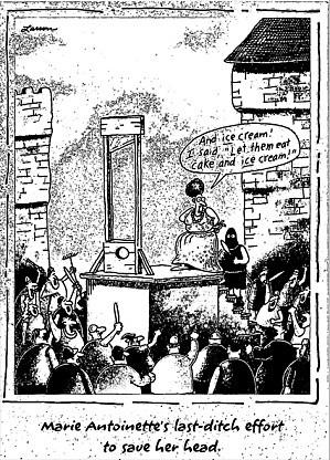 L'exécution de Marie-Antoinette le 16 octobre 1793, Marie-Antoinette conduite à l'échafaud Maecha10