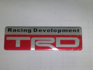 TRD Aluminium stickers 16032014