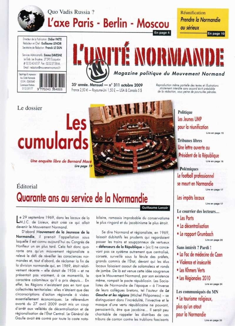 L'Unité Normande n° 311 vient de paraître Cci26110