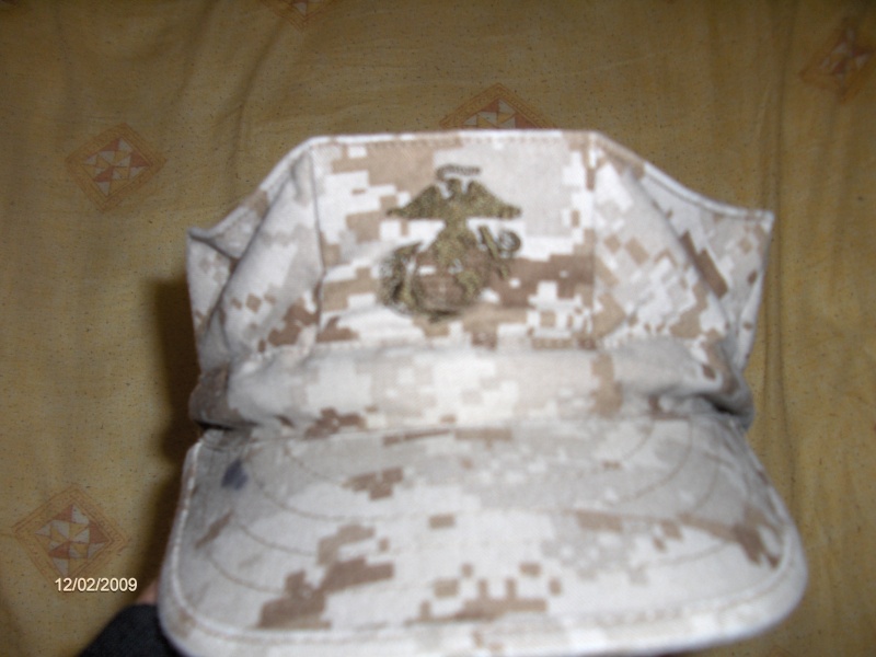 USMC MARPAT DESERT CAMO COVER GARRISON HAT  SMALL Photo_62