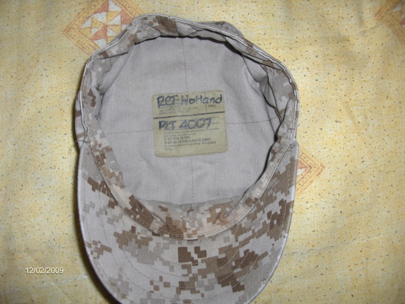 USMC MARPAT DESERT CAMO COVER GARRISON HAT  SMALL Photo_63