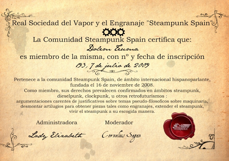 CERTIFICADO DE MEMBRESÍA Certif15