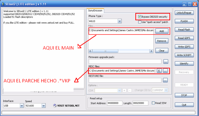 Tutorial para poder parchear DB2020 con setool lite 1.11 610