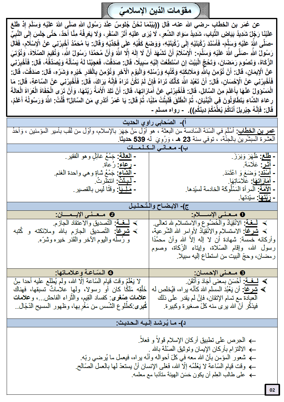 ۩۞۩ملخصات دروس التربية الإسلامية السنة الرابعة متوسط الجيل الثاني۩۞۩ 219