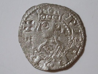 Pere II (1196-1213), dinero de Aragón Pedro_10