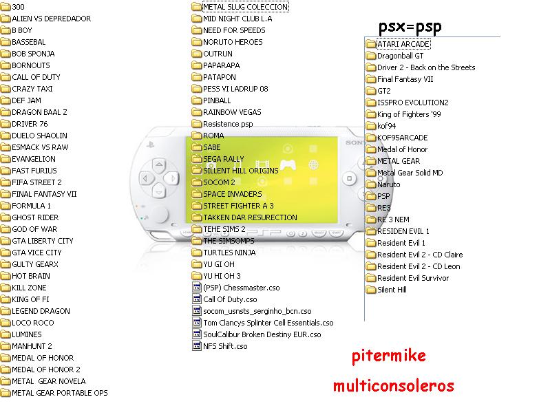 Listado de ISOS y CSO de PSP  para compartir Lista_10