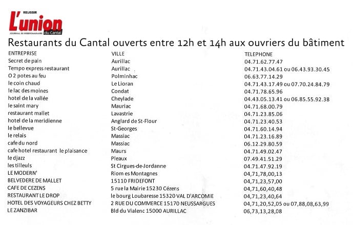 21 restaurants ouvrent dans le Cantal Image_30