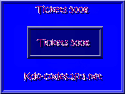 Tickets à 500€ 39159910