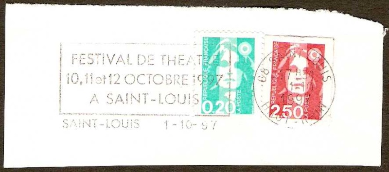 octobre 1925, avec un cachet Marseille 1923. Saint-10