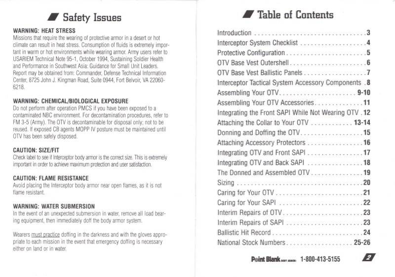 Use and care manual for otv. 110