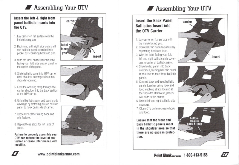 Use and care manual for otv. 510