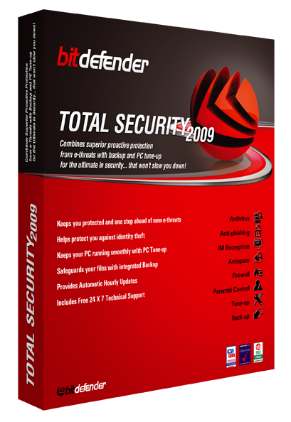 حصريا احدث اصدار من المتصدر عالميا فى برامج الحماية BitDefender Total Security 2009 Build 12.0.10 M9aq6r10