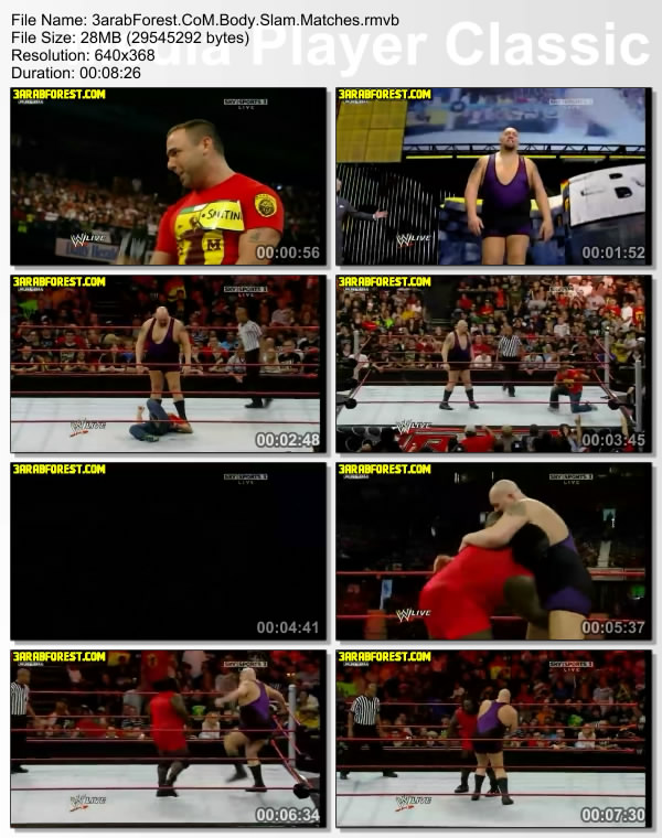 Raw 7.9.2009    Body Slam Match )Big Show vs Santino Marella +Big Show vs Mark Henry 24x2ub10