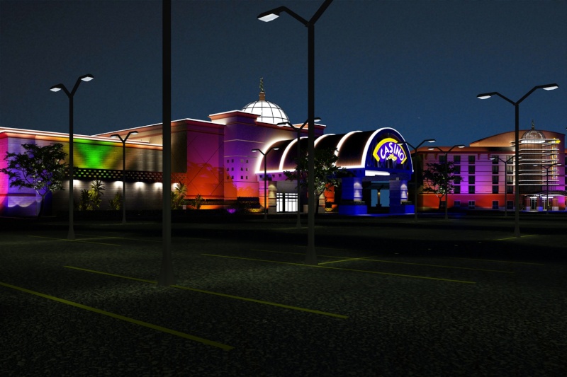 share po outsourcing exterior render ng casino night scene oaklahoma WIREFRAME Night_10