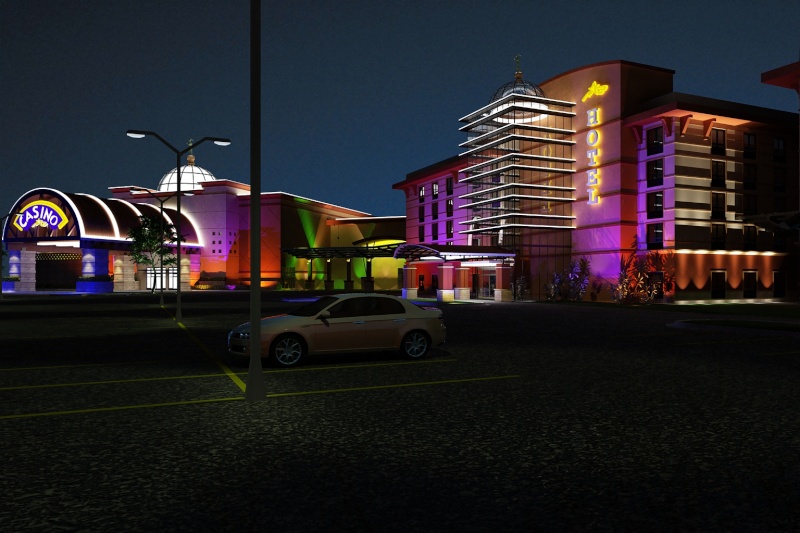 share po outsourcing exterior render ng casino night scene oaklahoma WIREFRAME Night_11