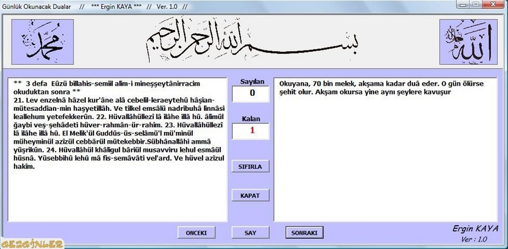 Günlük Dini Dualar + Salat-i Tefriciye Sayaç 1.0 939410