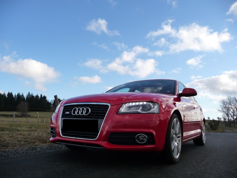 [Photo-reportage] Audi A3 facelift 2.0 TDI 140 Sline rouge brillant P1030522