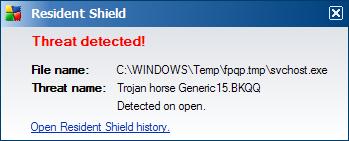 Trojan Horse Generic15.BKQQ Trojan12