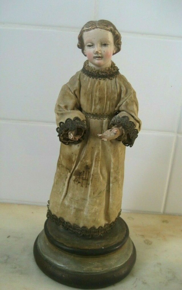 Statuette en bois enfant Jésus - Espagne ... _5713