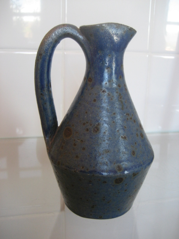 vase en grès pyrité bleu Armand BEDU Caraf328