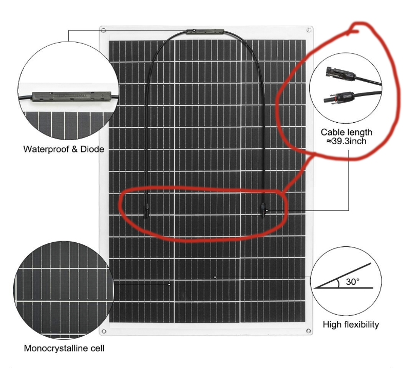 Connexion panneau solaire Captur10