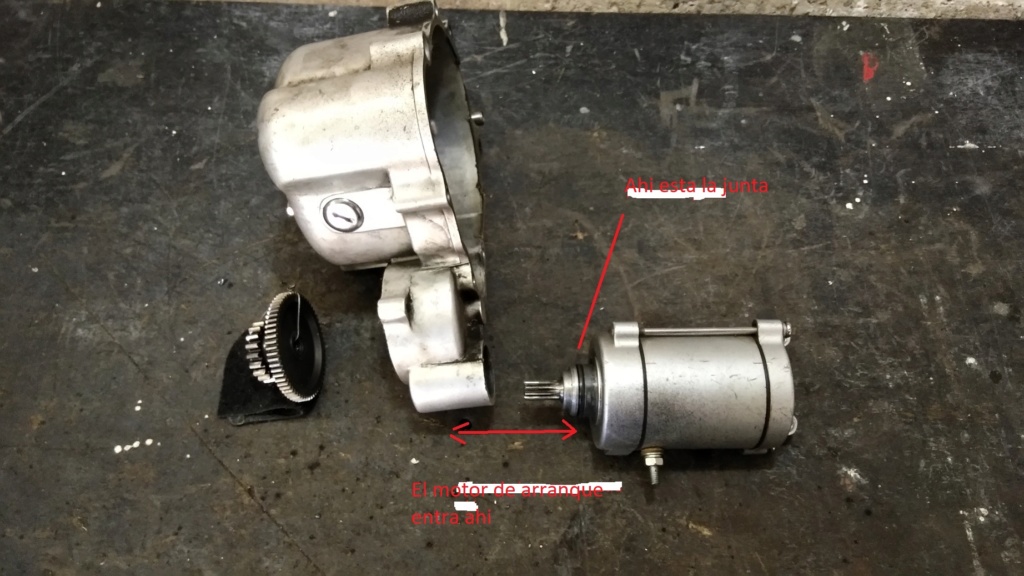 Cómo remover el motor de arranque de una Keeway SUperlight 150. 111