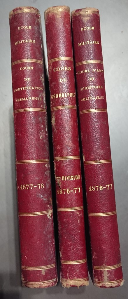 Estimation trois livres de l'école militaire 1877/78 de l'élève Philippe Pétain 00111