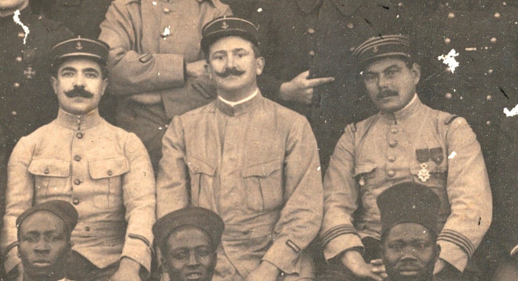 (E) E PHOTO GROUPE OFFICIERS SOUS OFFICIERS TIRAILLEURS SÉNÉGALAIS (VENDUE) 00212