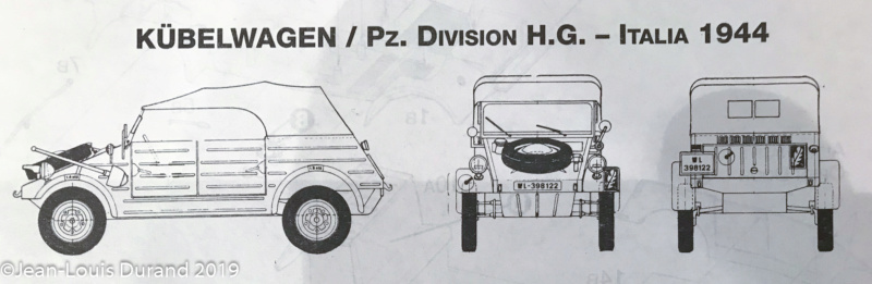 Kübelwagen - Fallschirmpanzer Division H.G., 2. Flak Bataillon, 1. Kompanie, Italie 1944 - Italeri - 1/35 Kzbelw12