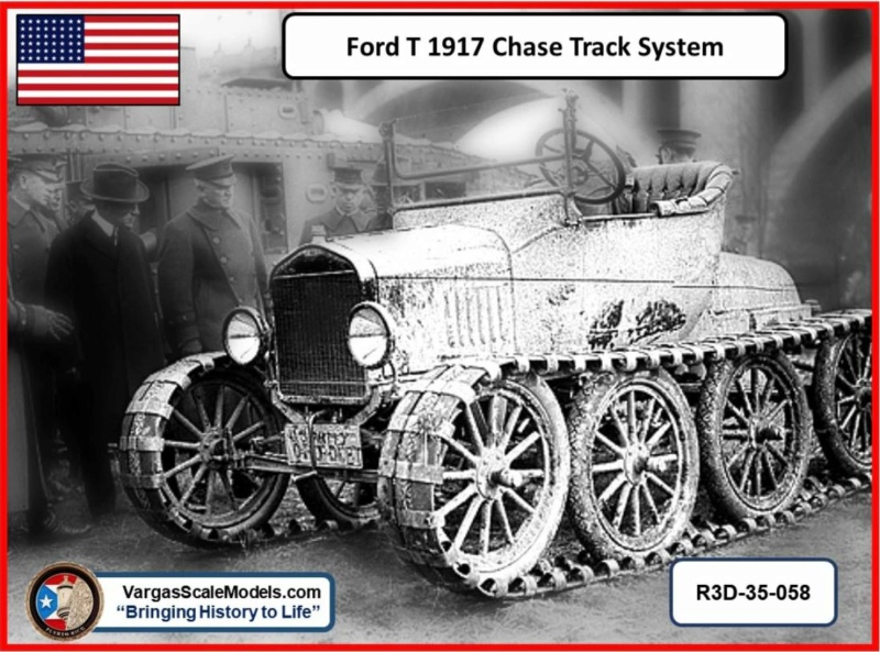 Ford-T 1917 avec train chenillé Chase - Impression 3D Vargas Scale Models - 1/35 Vargas11
