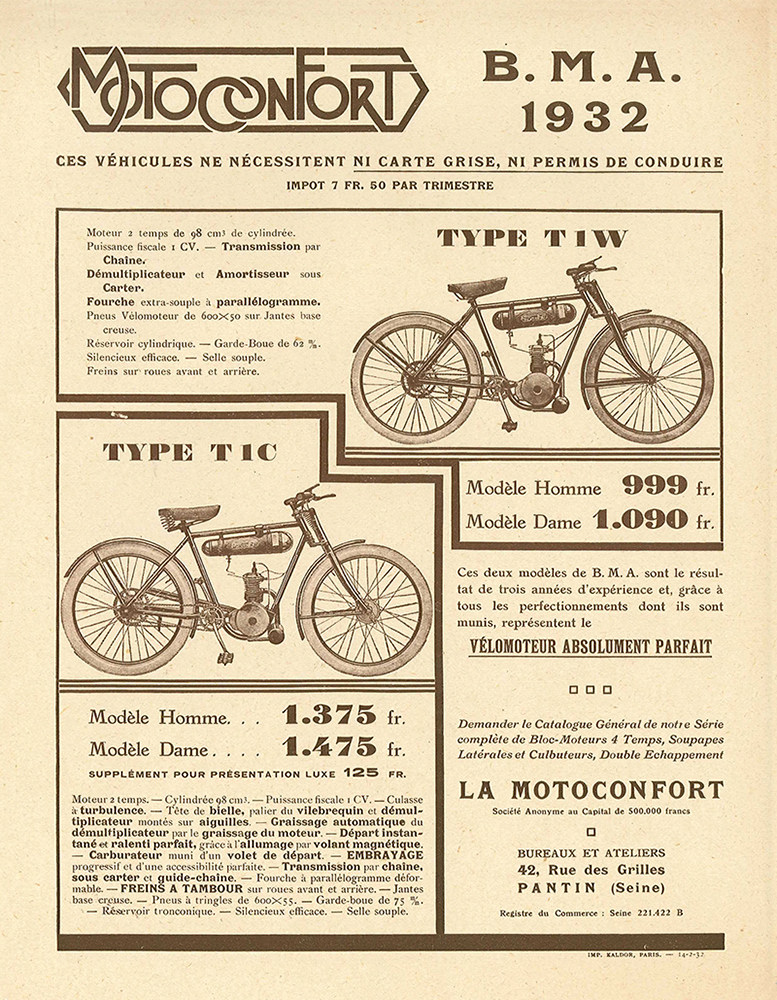 Motobécane B1C Homme et Dame de 1932 de Vincent - Page 5 1932_010