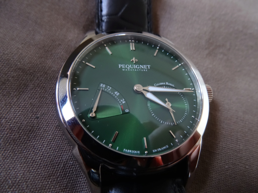 Ma petite revue de la Péquignet Manufacture Rue Royale green dial Dsc02217