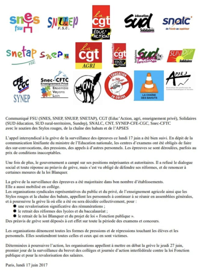 Faites-vous grève  pour le bac (surveillance, oraux et correction) ? Quelles conséquences ?  - Page 8 Captur72