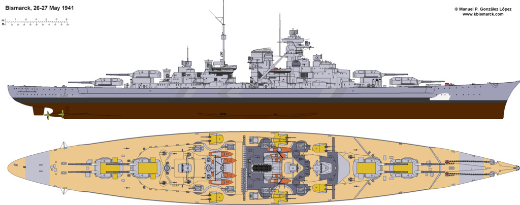 Cuirassé Bismarck (Hachette/Amati 1/200°) de bismarck - Page 2 Bism4110