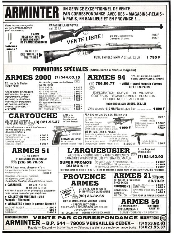 [Recherche] ancien catalogue armes avant 1995 32190-10