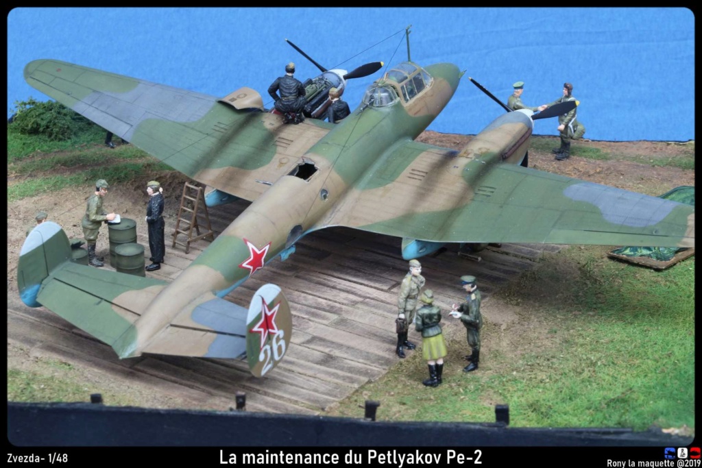 Diorama Petlyakov Pe-2 "La maintenance du Pe-2" Diora131