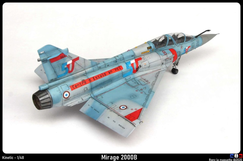 Mirage 2000B 50ans du CEV de Kinetic 1/48. Maque160